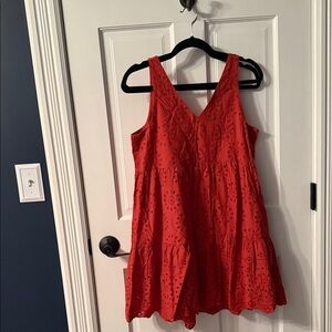 LOFT Coral Red Dress